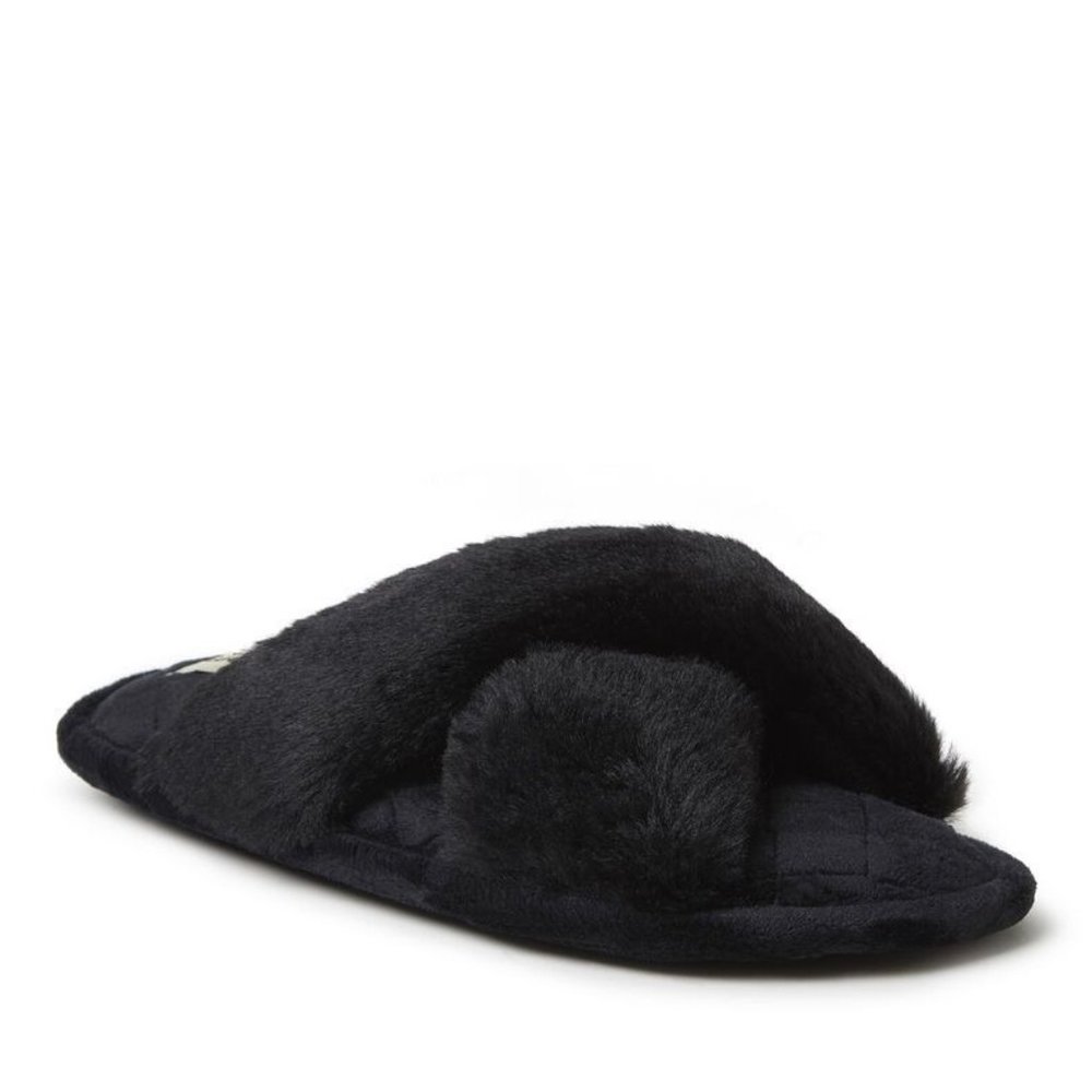 DEARFOAMS Jessica Furry Crossband Slide Slipper - 11/12 - Picture 2 of 6